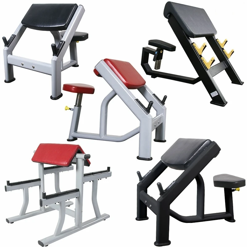 

New Commercial Use Multi functional Training Arm Exercise Gym Fitness Equipment Priest Chair Bench