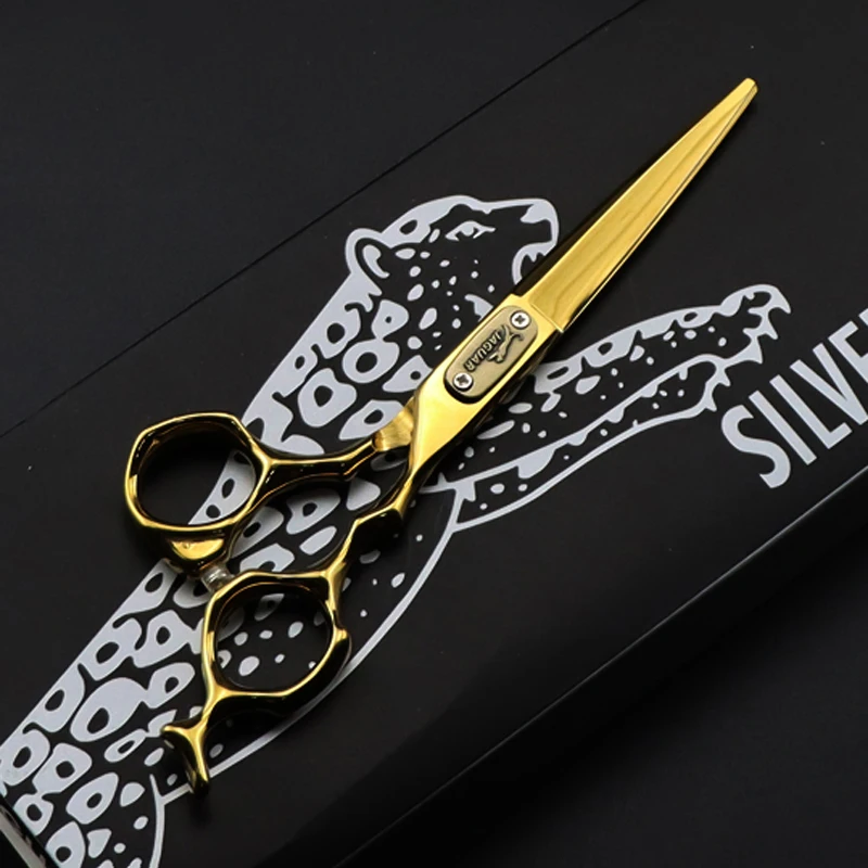 

Customized Top Quality 6 Inch FMC-03 Silver Color Stainless Steel Long Service Life Barber Scissors