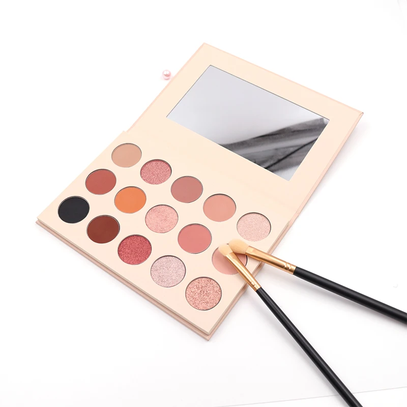 

New arrived highly pigmented 15 color private label waterproof eyeshadow palette