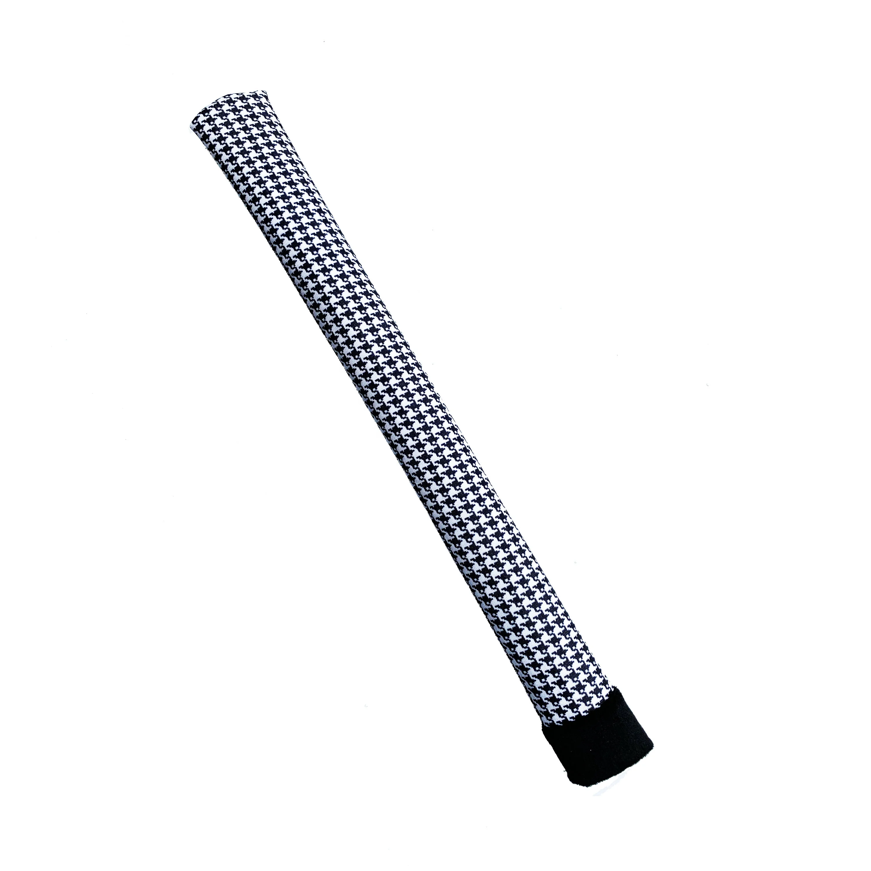 

Black and White Houndstooth Printed Fabric Padded Golf Alignment Stick Cover