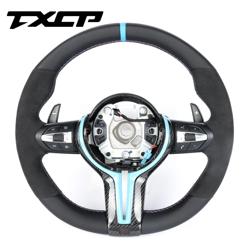 

Custom Alcantara carbon fiber steering wheel fit for BMW F20 F21 F25 F26 F30 F15 F16 racing wheel convertible