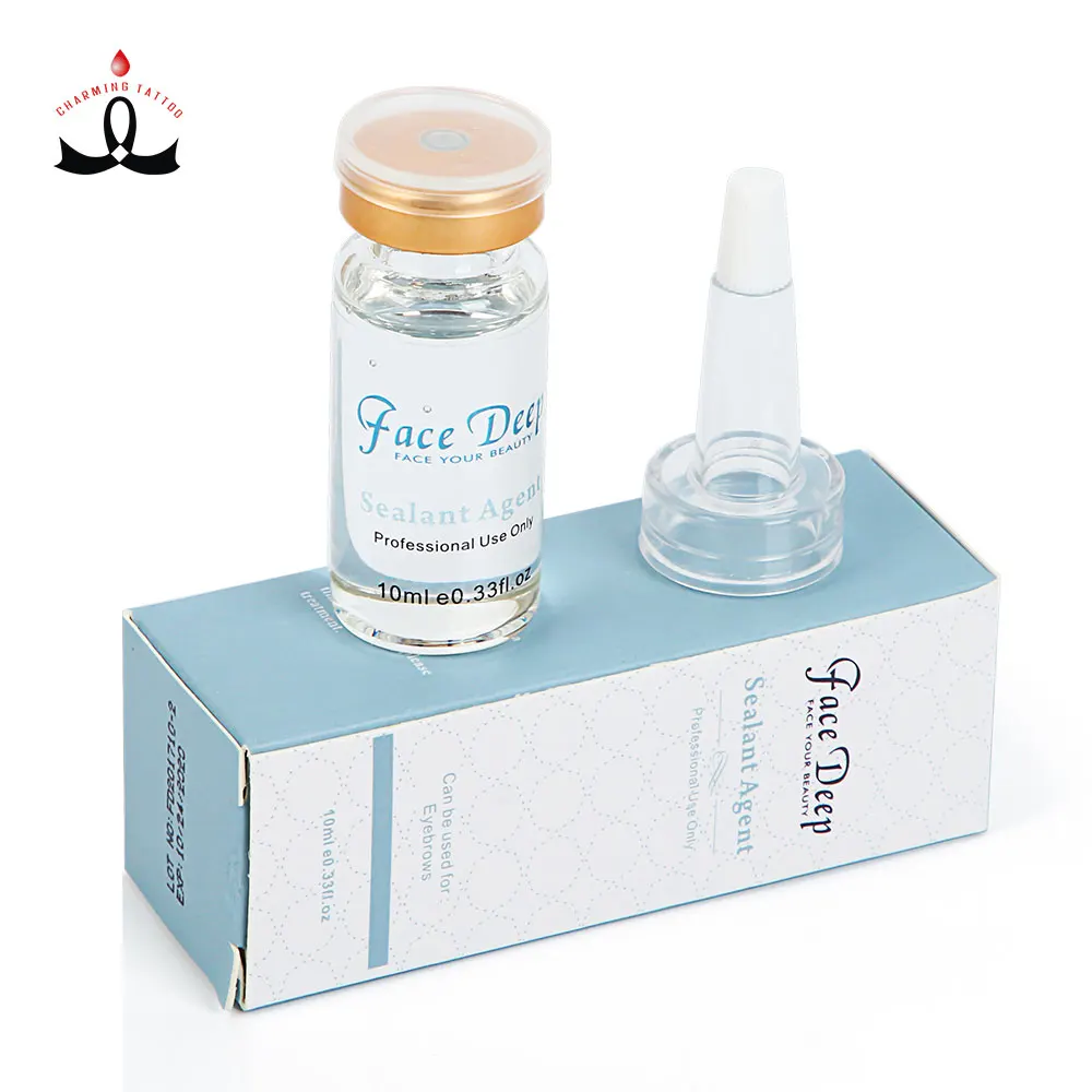 

Factory Supplier Eyebrow Tattoo Sealant Agent Permanent Makeup Fixed-Line Agent for Shrink Trauma and Firm Lines, Transparent