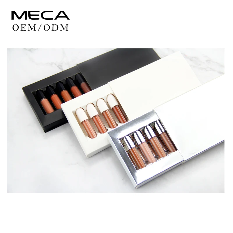 

Nude lip gloss set Wholesale Oem Makeup Vegan Lip Gloss Set Private Label Matte Lipstick Set Lipstick With Logo