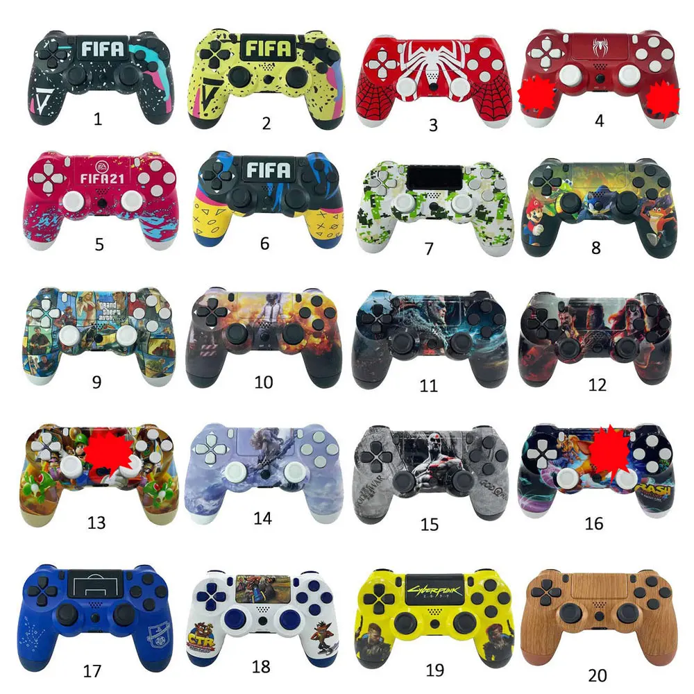 

Wholesale price in stock hot sale 2022 gamepad wireless ps 4 controller ps4, Black/white/blue/red