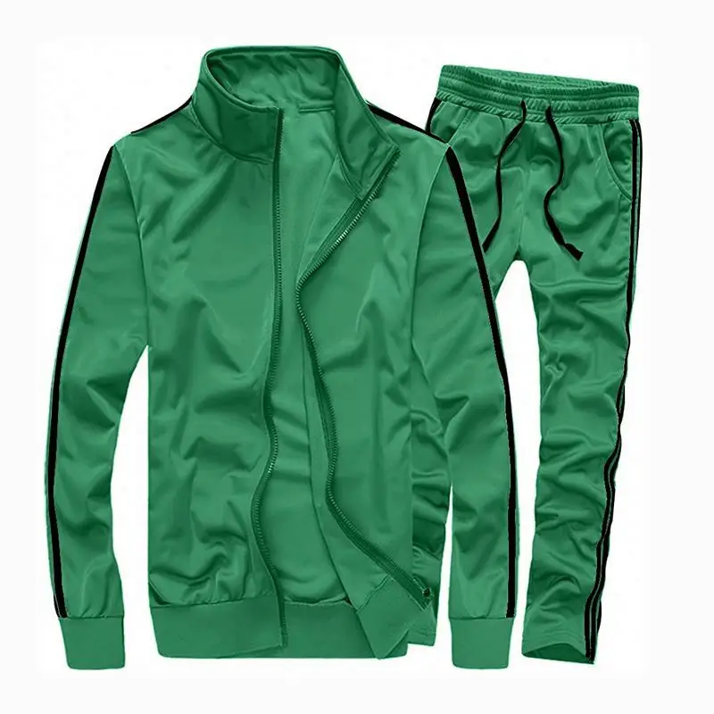 

Green Zipper Jacket Patch Sweatsuit Guazhong Cropped Tracksuits Sweatsuit Vendor, Black