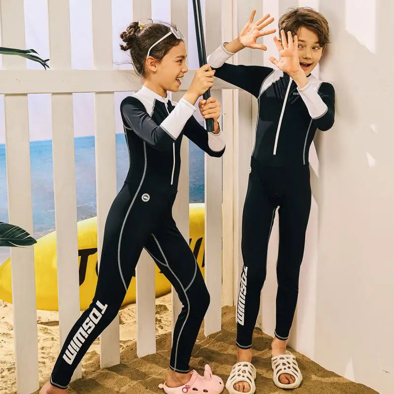 

Sell High-Quality New Nylon Long Sleeve Beachwear Kids Swimwear Girls