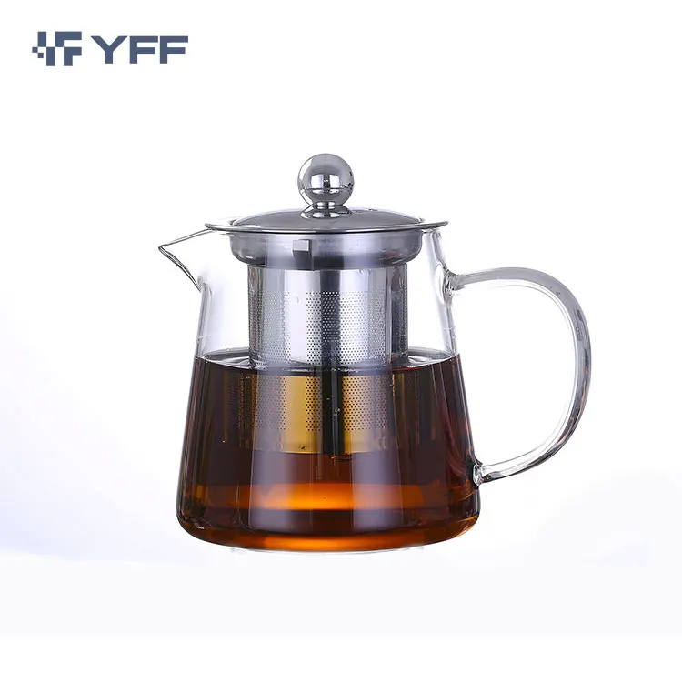 

Wholesale Glass Teapot Set Heat Resistant Borosilicate Glass Tea Pot With Infuser, Transparent