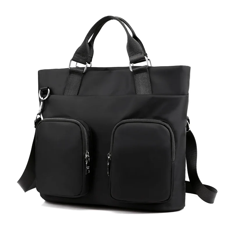 

Wholesale OEM multifunctional travel waterproof nylon material Travel tote bag Shoulder Bag for women, Black/blue/grey/puurple
