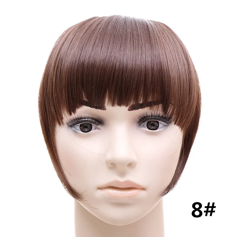 

Fake Bangs hair Clip-In Extension Synthetic Fake Fringe Natural False hairpiece For Women Clip In Bangs