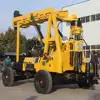 easy relocate Wheeled walking water well drilling rig for horizontal adjustment of the drilling machine