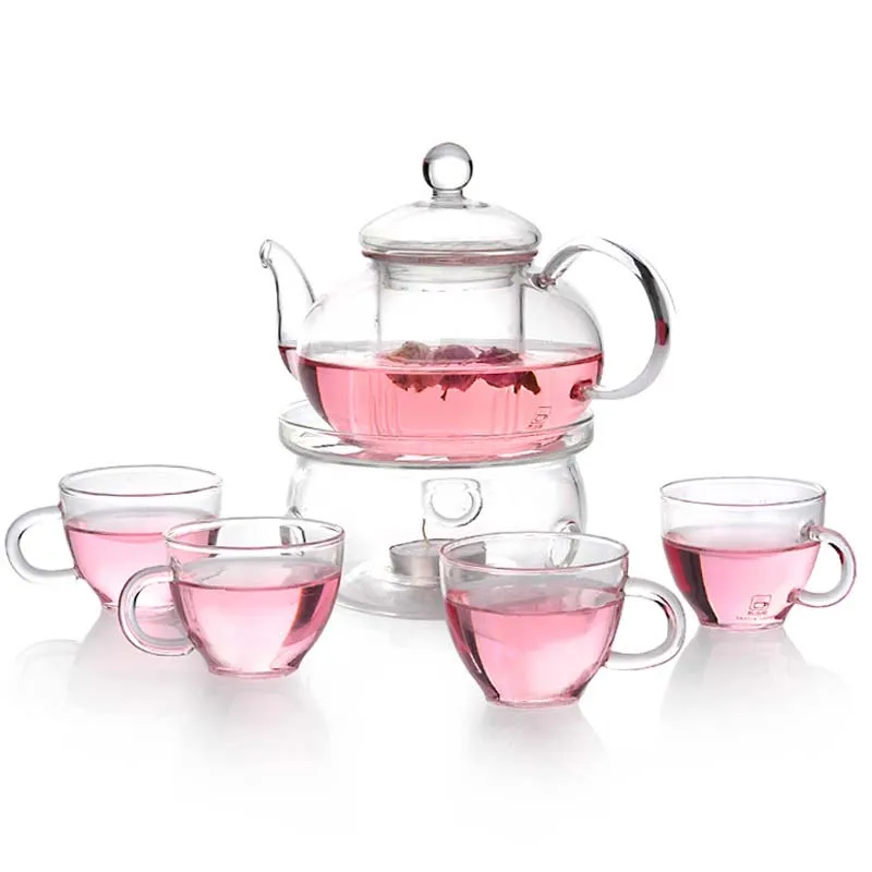 

Wholesale clear glass teapot with infuser