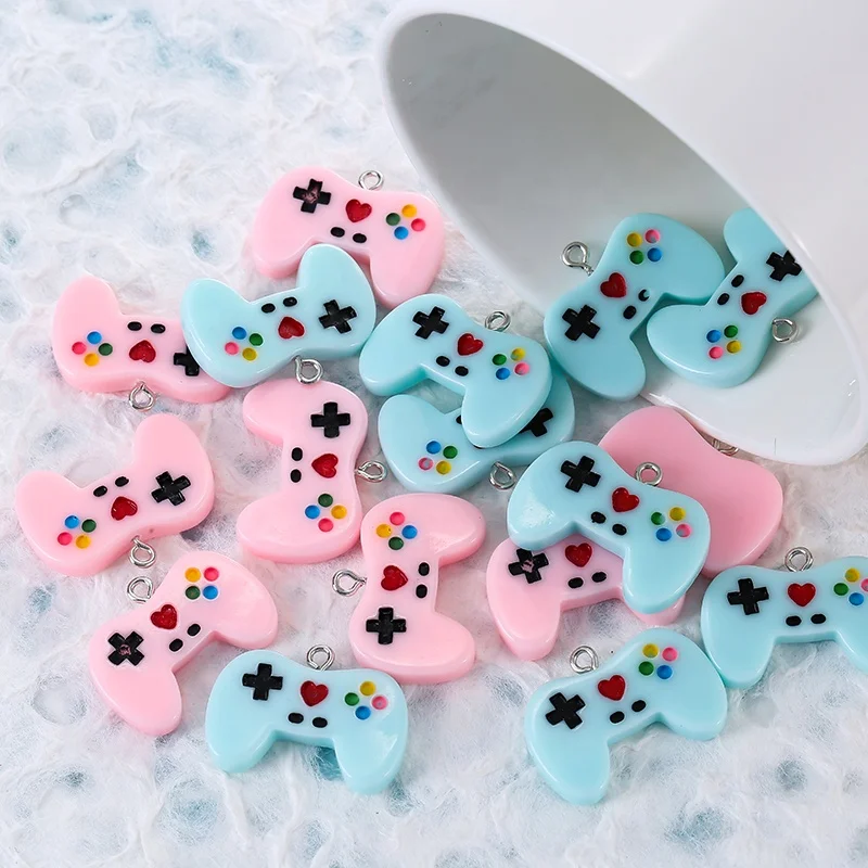 

3DKawaii Resin Game Controller Flatback Resin charms Craft For DIY Game Handle Controller charms pendant for accessories jewelry, Picture