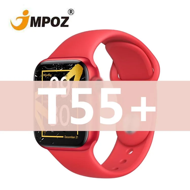 

T55 + Smart Watch Series 6 1.75 Inch Full Touch Men Women ECG Waterproof Heart Rate Fitness Tracker 44MM Smart Watch 2021
