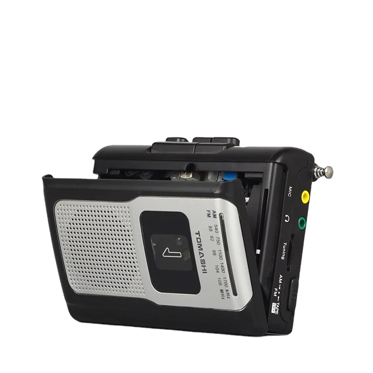 

TOMASHI Ready to Ship Portable tape mp3 walkman Cassette Player Built in speaker fm radio cassette player with Earphones