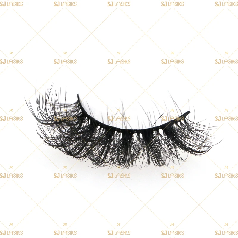 

3D Mink Dramatic Lashes Super Curly Russian Volume Eyelashes Collection 8-15mm With Luxury Marble Packaging Box Private Label