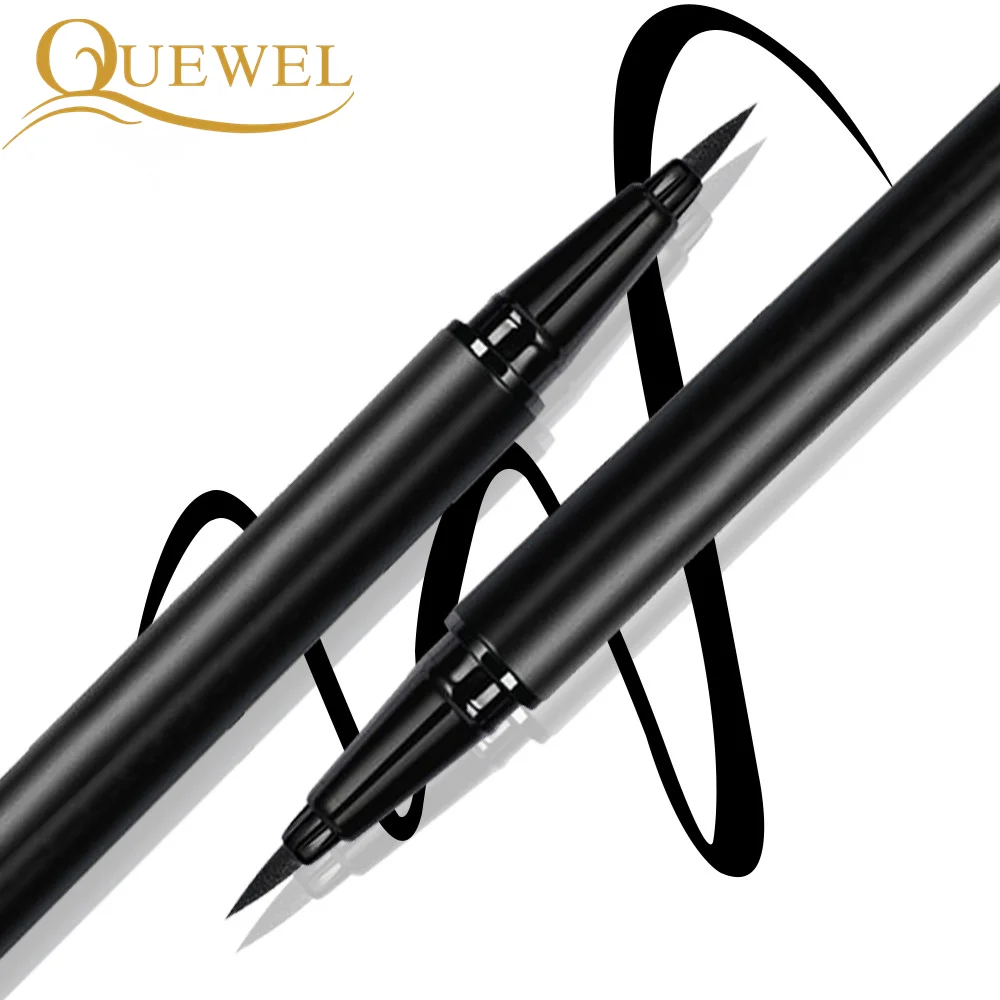

Quewel Delineador De Ojos Magnetic Eyelashes Eyeliner Pencil High Quality Eyelash Pen Eyeliner, Black brown transparent