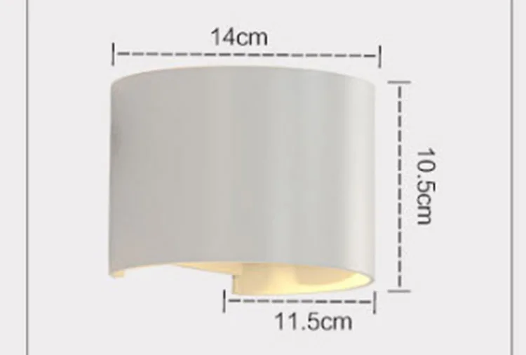 bed lighting LED modern waterproof wall light outdoor round wall lamp outdoor wall lamps