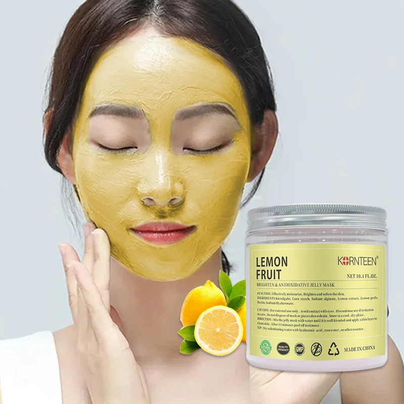 

Beauty Salon Spa Lemon Powder Face Mask Hydrojelly Mask Powder Chamomile Blemish Clearing Nourishing Jelly Mask