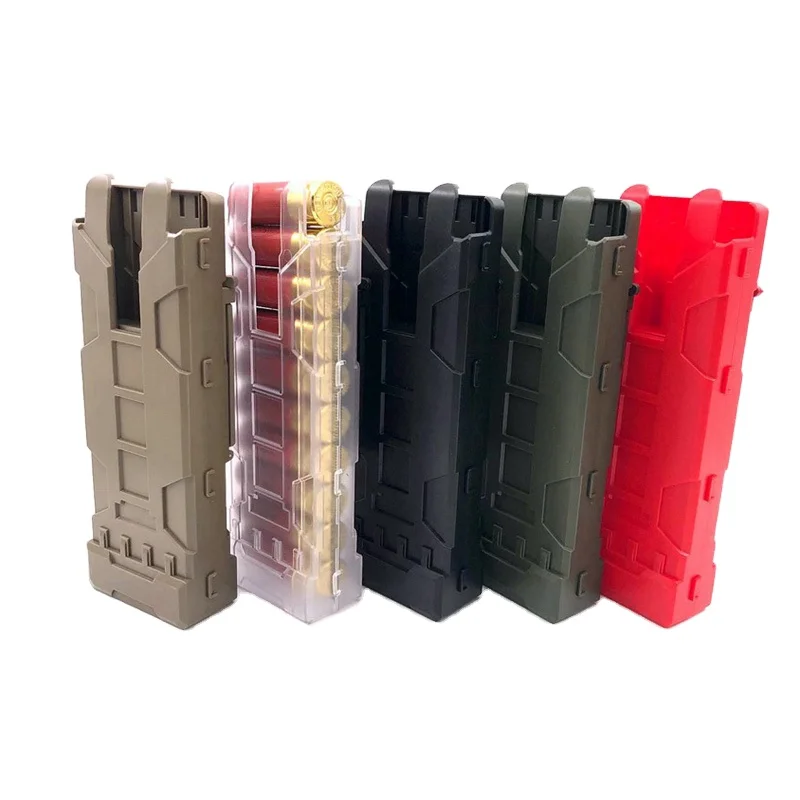 

Tactical Shotgun Magazine Pouch Airsoft Paintball 10 Rounds 12 Gauge Reload Ammo Shells Molle Magazine Box, Black,green,tan,white