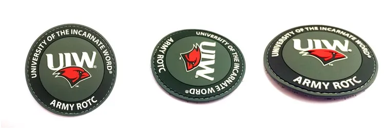 custom embossed pvc patches