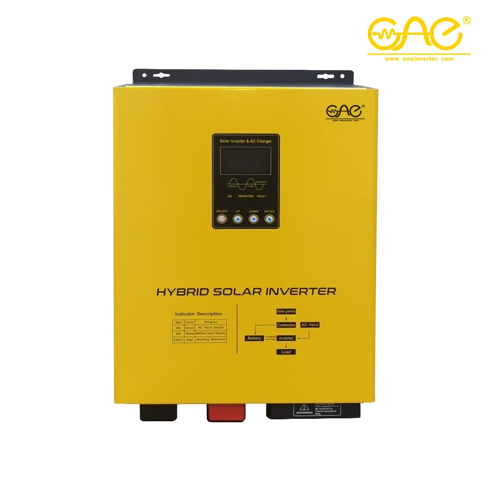 
Hybrid Solar Power Inverter 2kw 3kw 4kw 5kw 10kw On/off Grid Tie Combined With Mppt Solar Charge Controller 