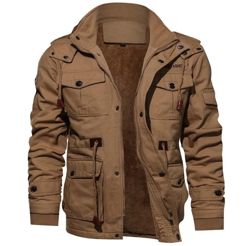 

Hot Sale High Quality Winter Casual Fleece Back Men Long Cargo Jeans Denim Motorcycle Coats Jaket for Men, Black,khaki,army green or oem colors