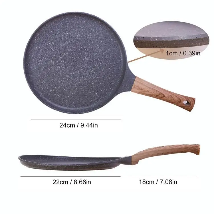 

Pancake Pan Nonstick Crepe Griddle Egg Omelette Frying Skillet aluminum non stick fry pan