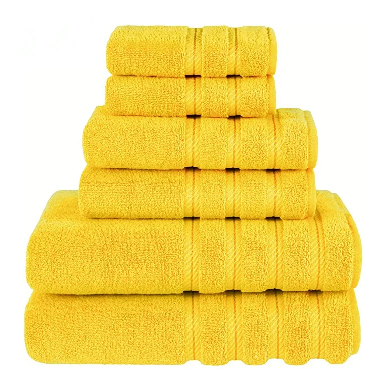 

Wholesale Soft Luxury Thick Hand Face Washing Hotel Bath Towels Sets 100% Cotton