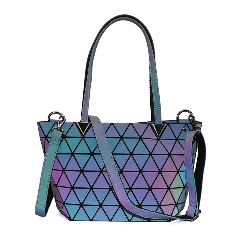 

Handbag Luminous Geometric Bucket Bag trendy fashion handbags 2020 for women