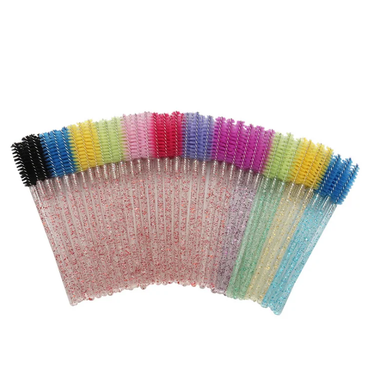 

Wholesale ty Disposable Bamboo Lash Extension Wand Tools Eyelashes Brush Tube individual packed Synthetic Hair eyelash brush