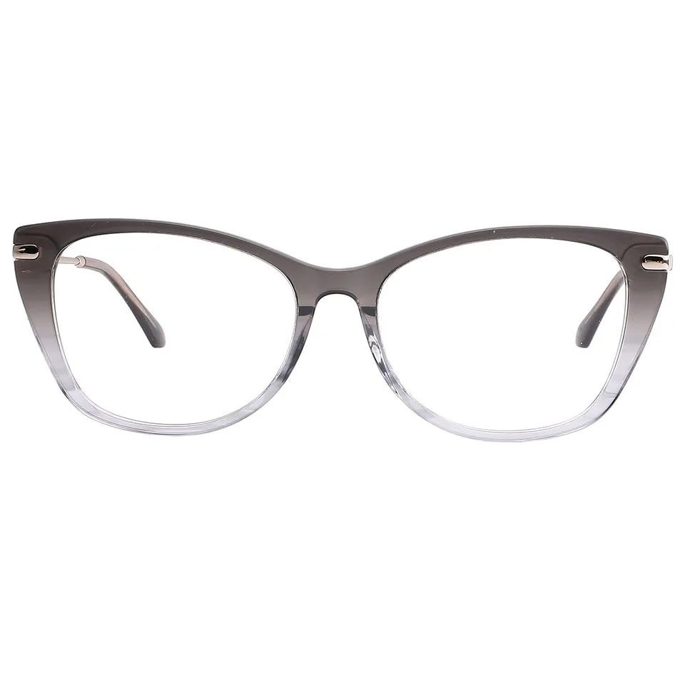 

TB009 Fashion Women cat shape optical frames High End Acetate and Titanium combination eyeglasses frames