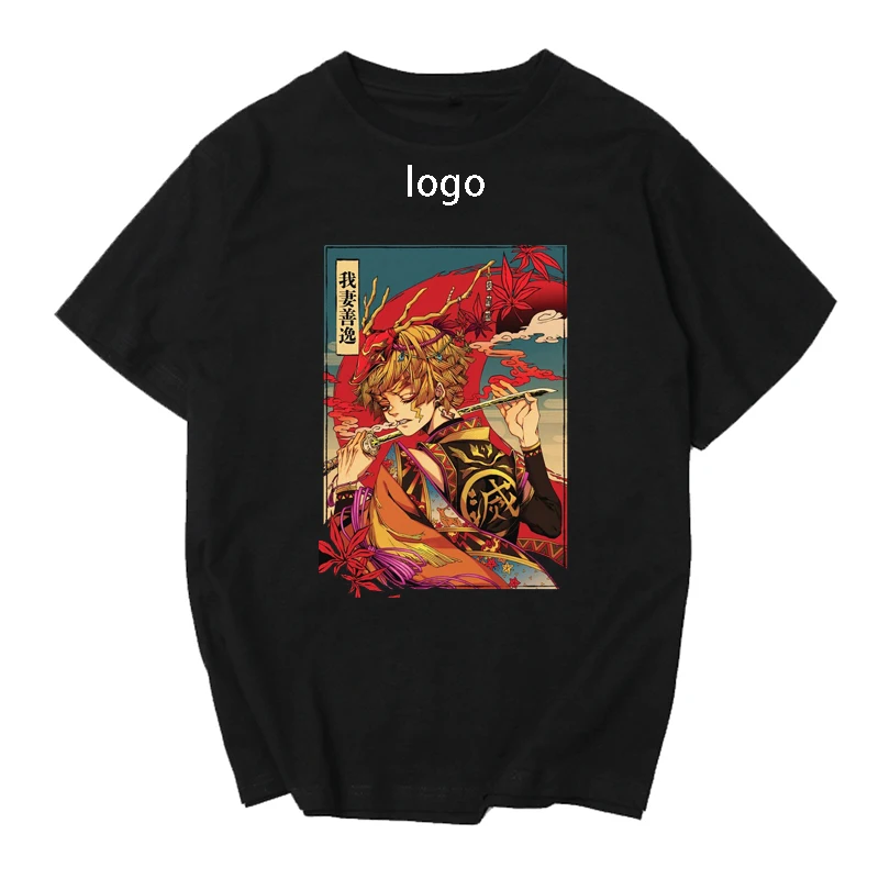 

Men T-shirt Tops Kawaii Hunter X Hunter Tshirt Demon Slayer T-shirt Crew Neck Fitted Soft Anime Manga Tee Shirt Clothes