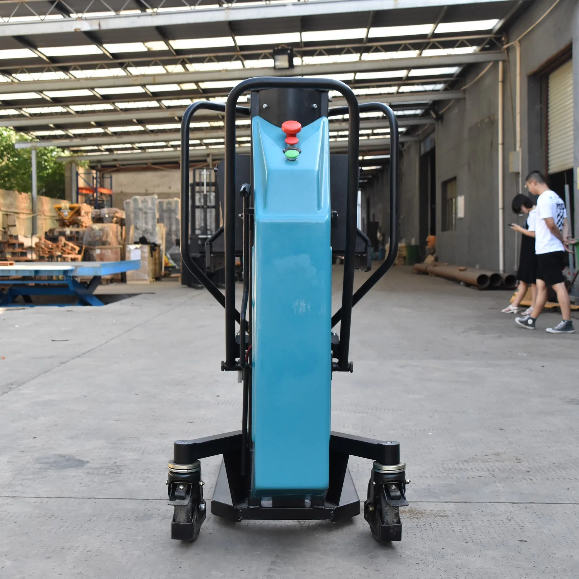 1.0ton half semi electric stacker forklift