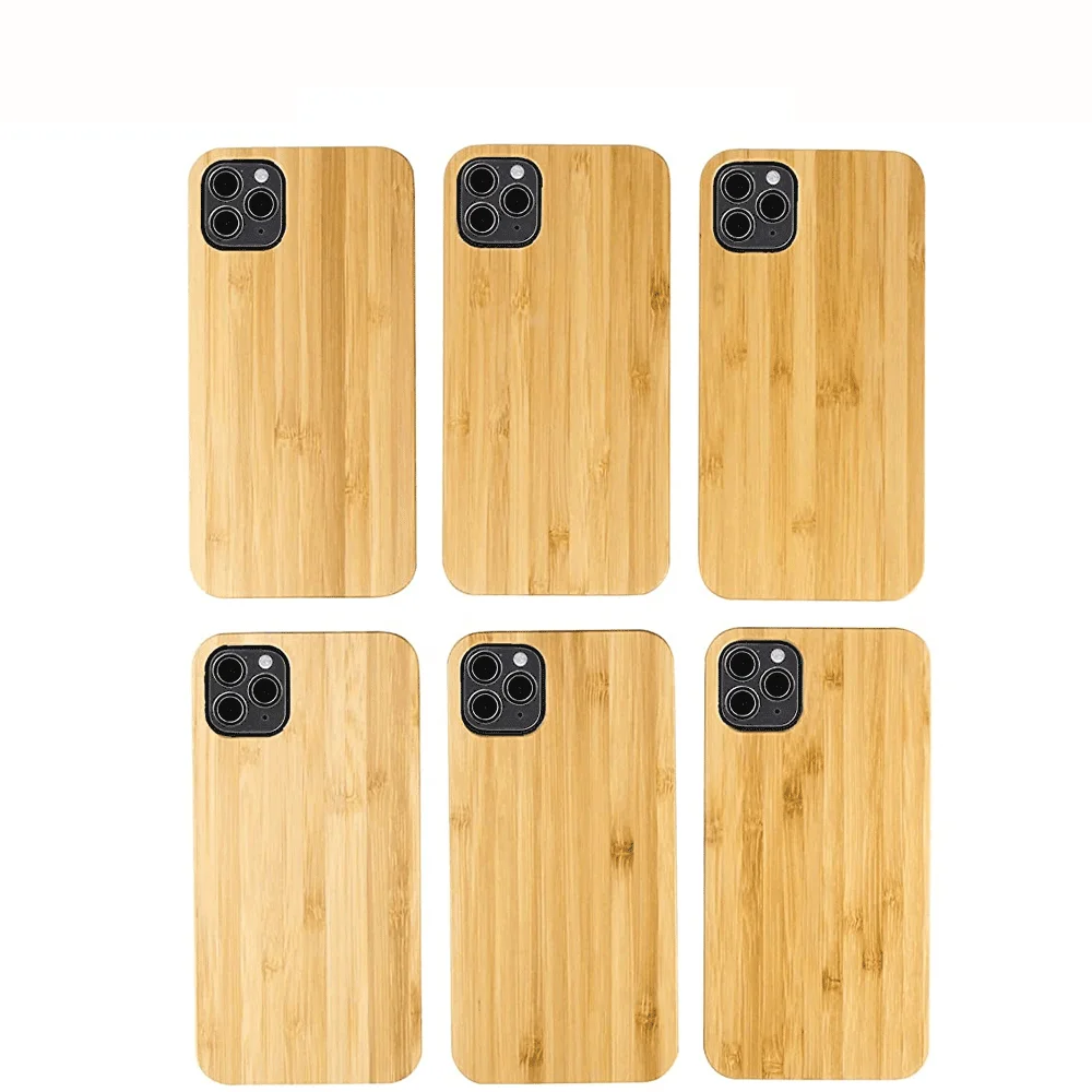 

Luxury Real Wood Phone Case Mobile Cover For iPhone 12 Pro max Hard PC TPU Soft Shockproof Back Cover