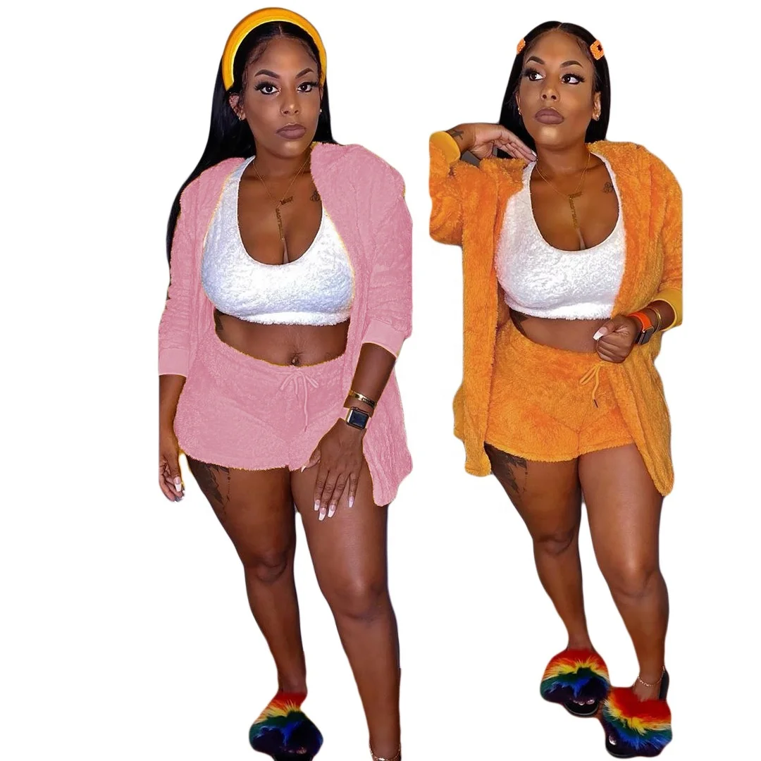 

AI07-8267 2020 European and American solid color double-faced wool two-piece set