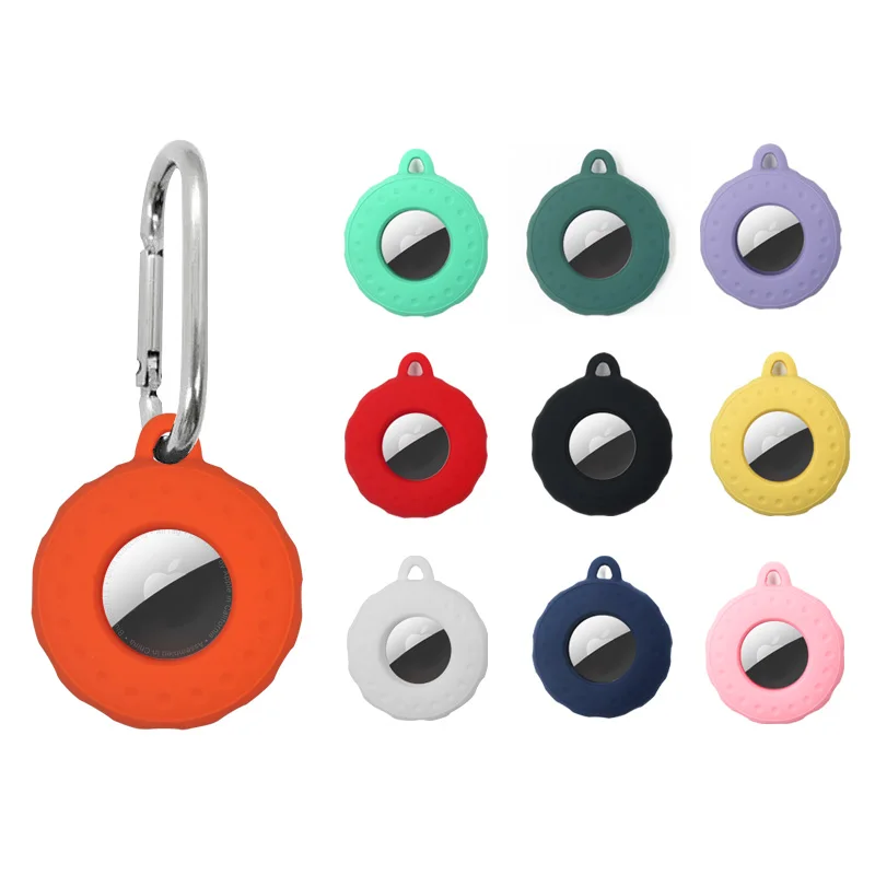 

Liquid Silicone Protective Cover GPS Pet for Airtag Case With Clip Holder
