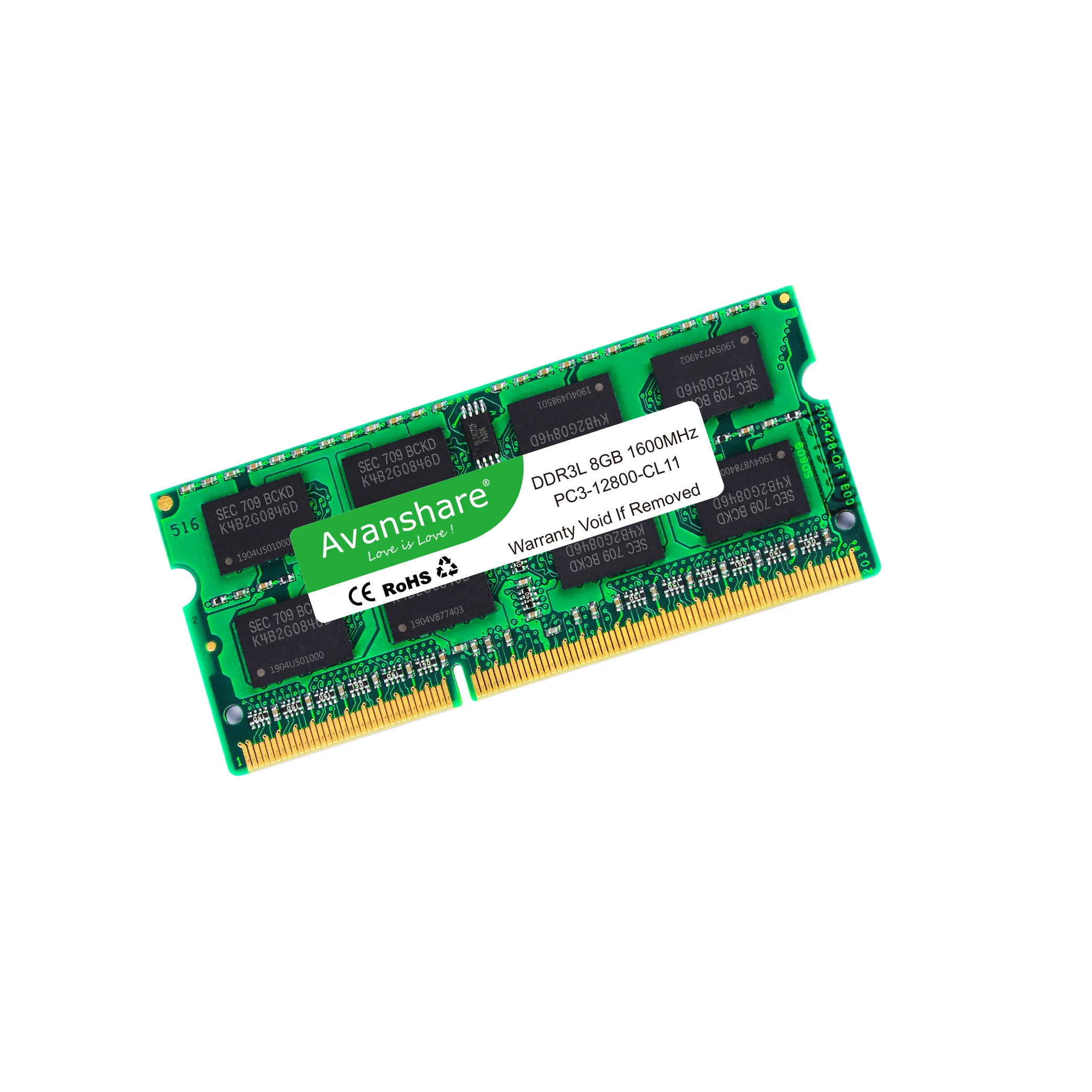 

Avanshare Compatible With All 8GB DDR3 1600MHz Laptop Ram Memory DDR3L 4GB 1333MHz 1.35V 1.5V