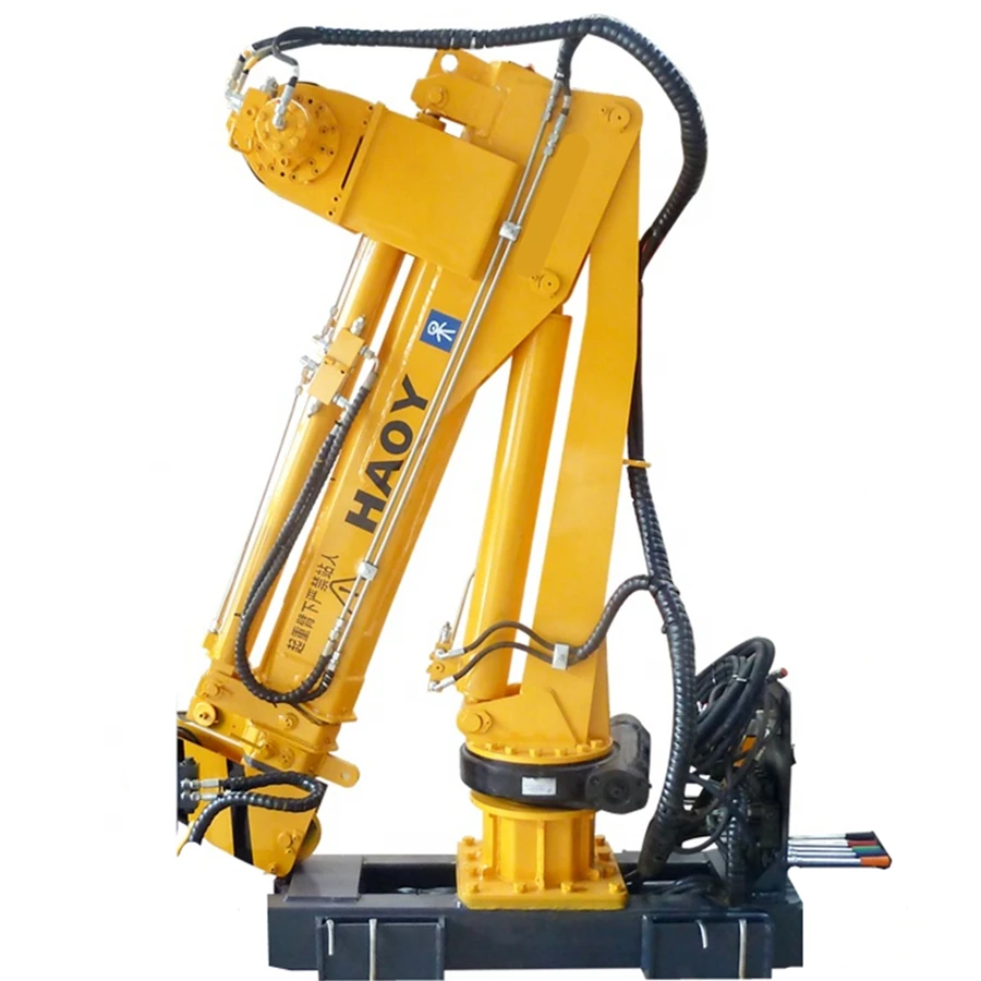 12v 24v 220v Mini Electrohydraulic Fold Slewing Deck Crane 350kg Buy Mini Electrohydraulic