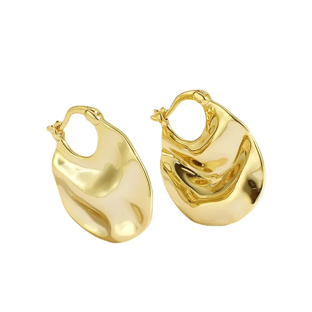 

Eico Retro Irregular Shape Solid Earrings Custom Stud Earrings For Women 2021 Statement Fashion Earrings Set Piercing Jewelry, Gold