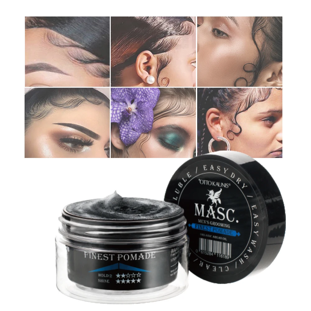 

Hair styling gel private label wholesale wokali hair wax based maximum hold edge control