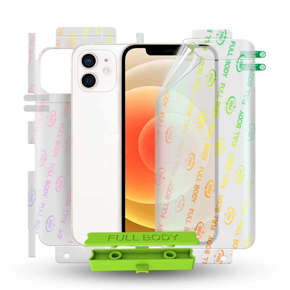 

Amazon tpu clear case fine holes For iphone 12 tpu Full Coverage hydrogel screen protector
