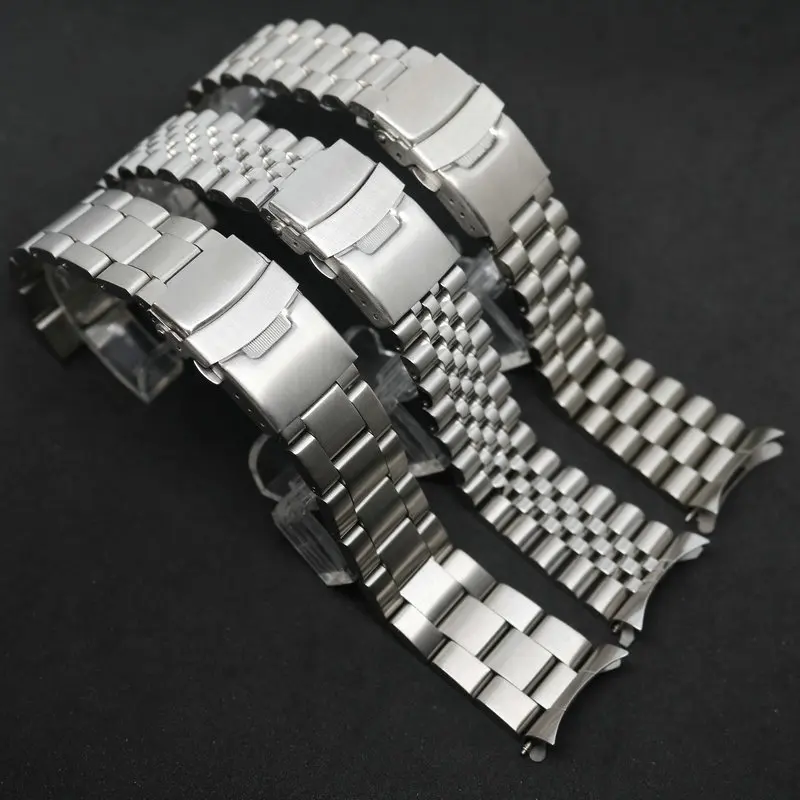 

Suitable for SKX007 009 steel band stainless steel watch band five-bead diving steel watch chain 20 22mm accessories