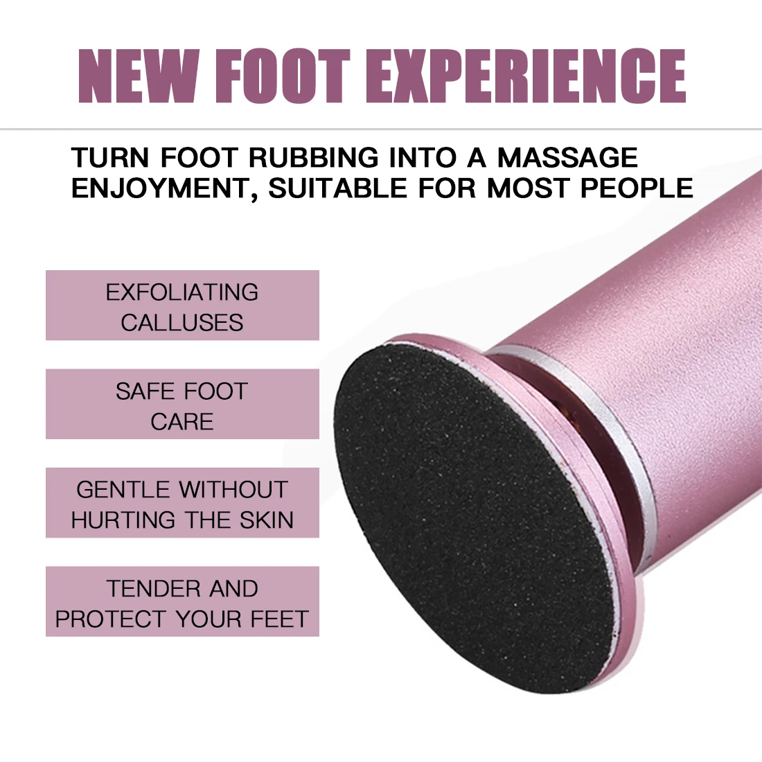 Professional Pedicure Foot File Sander For Men Women Nail Drill Dead