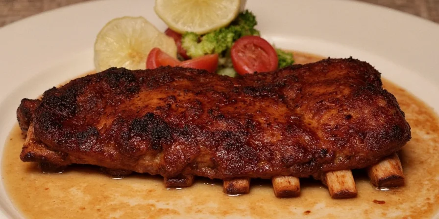 Chart comparing flavor profiles of different spice combinations used in rib seasoning.