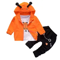 

EG-SYGQ113 Children 3 pieces fall spring boutique fashion kids and baby boys and girls wholesale lovely fashion clothing sets