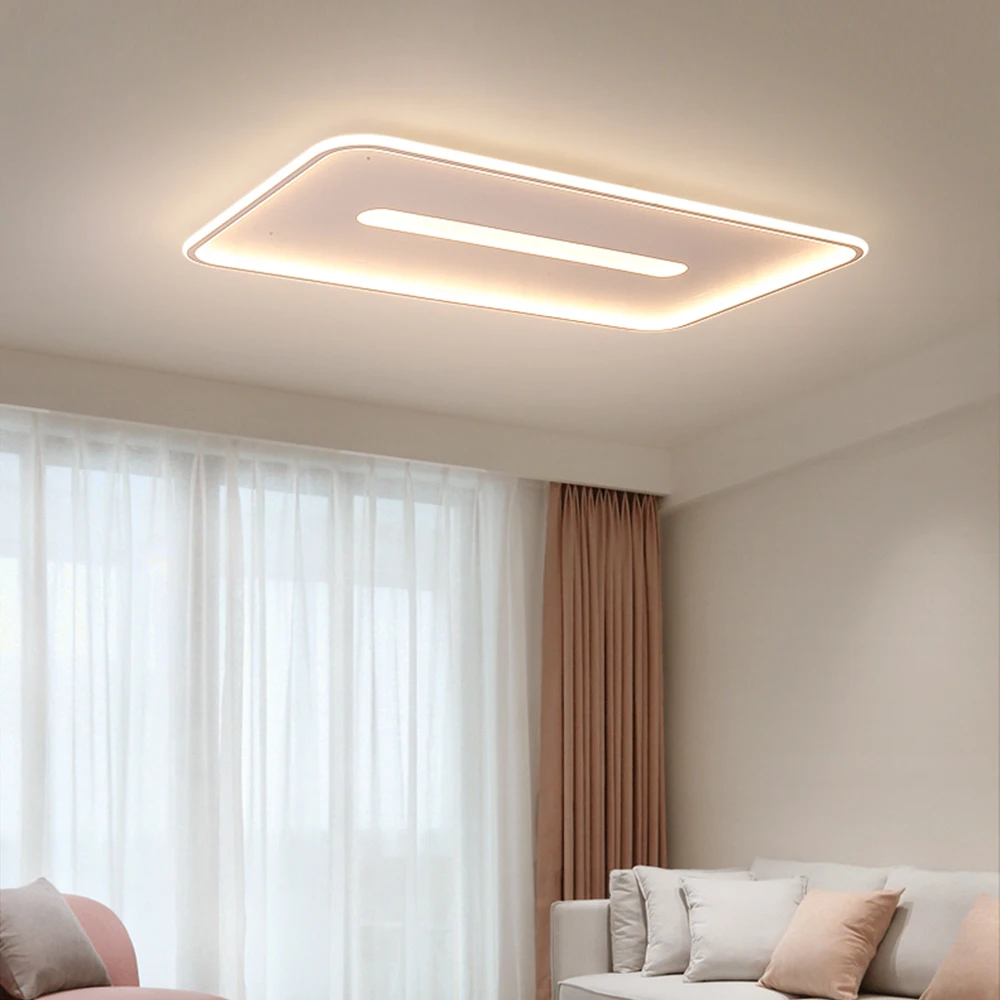 Square LED Ultra-thin flush mount ceiling light modern 40/50/48/76W led colorful ceiling light with remote CE FCC ROHS approval