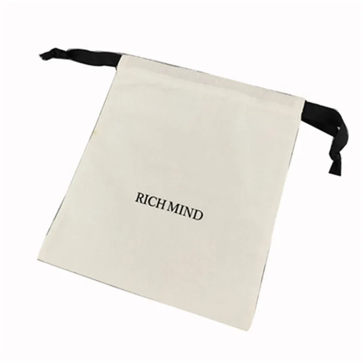 

Wholesale Custom Super White Muslin Pouch Eco Friendly Personalize Logo Custom Print Logo Cotton Small Drawstring Bag