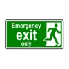 Photoluminescent emergency fire evacuation exit signs signage
