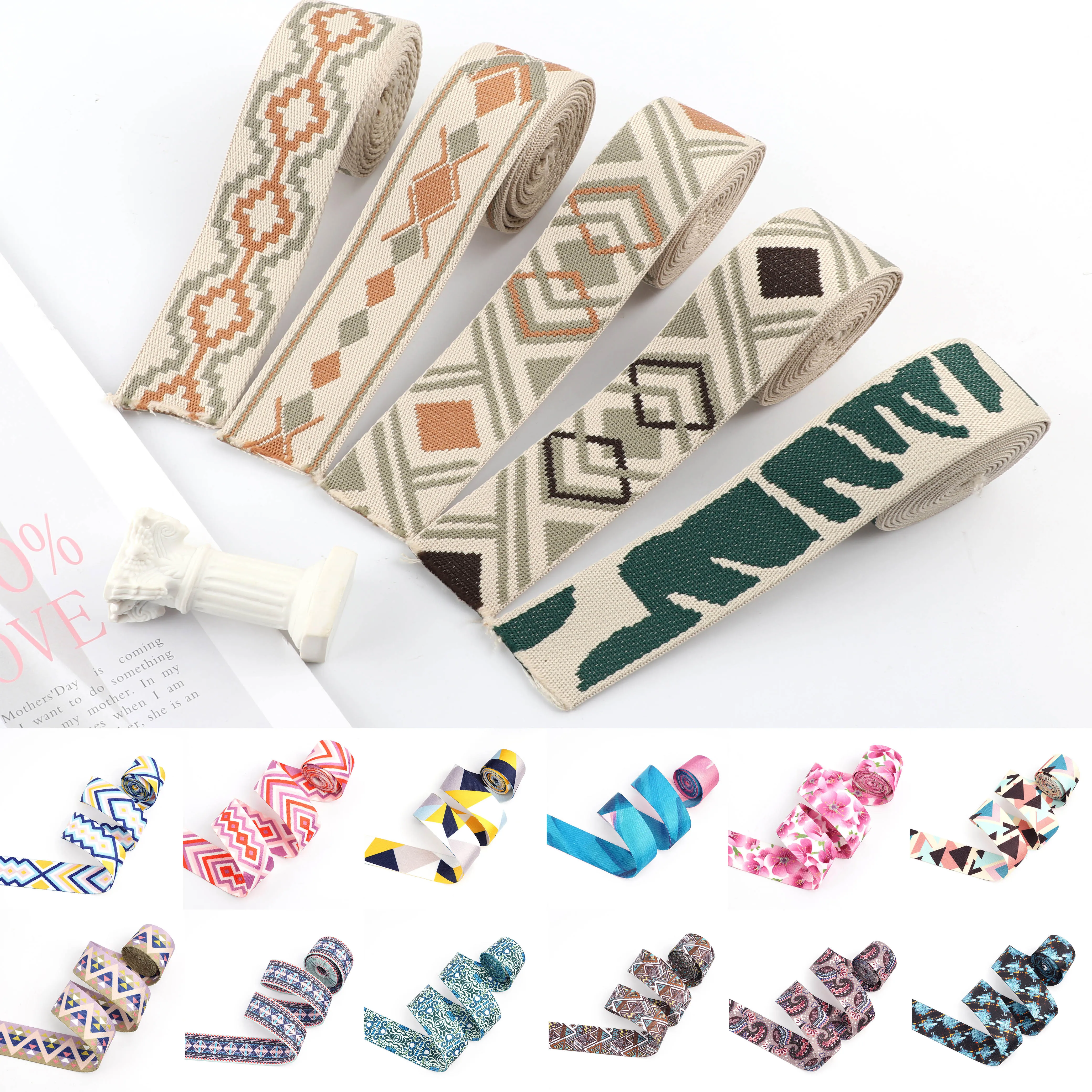 

10M Custom Length Canvas Bag Straps Nylon Shoulder Straps Backpack Colourful Multi-choice Webbing Strap Wider