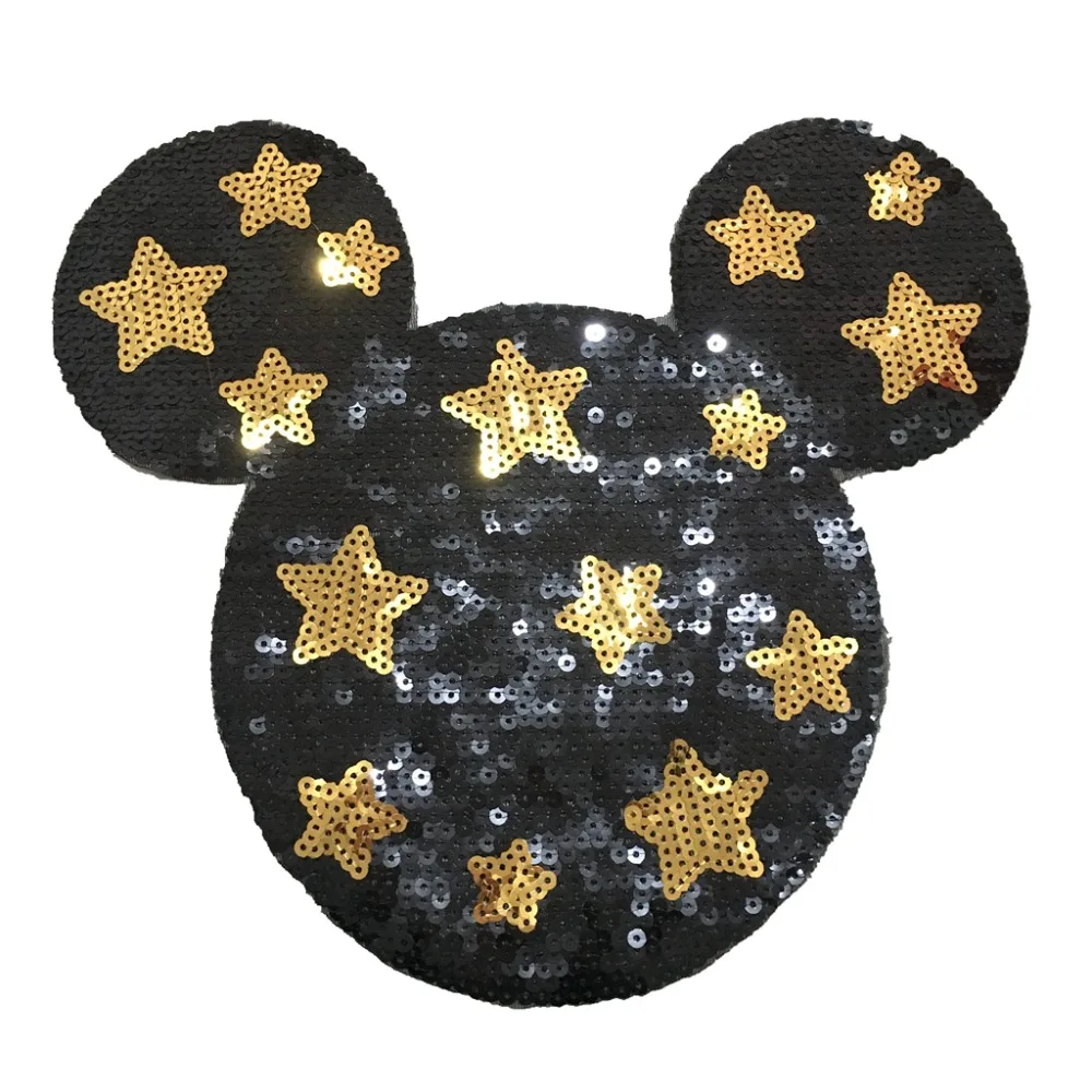 

New cartoon mouse Sequin Decal patch DIY clothing accessories mending patch sequins